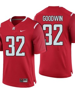 Male Rutgers Scarlet Knights Red Justin Goodwin NCAA Football Jersey