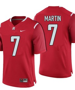 Male Rutgers Scarlet Knights Red Robert Martin NCAA Football Jersey