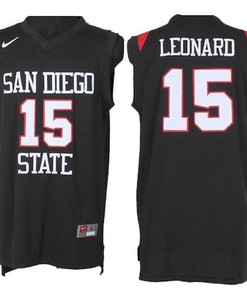 Male San Diego State Aztecs Black Kawhi Leonard College Basketball Jersey