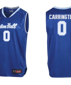 Male Seton Hall Pirates Blue Khadeen Carrington College Basketball Jersey
