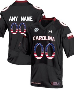 Male South Carolina Gamecocks Black Custom College Football Limited Jersey