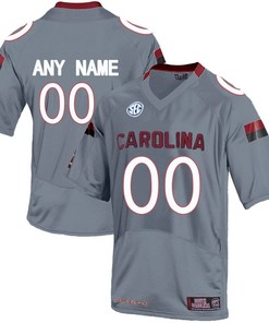 Male South Carolina Gamecocks Grey College Limited Football Customized Jersey