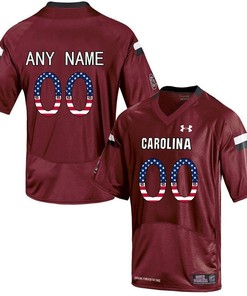 Male South Carolina Gamecocks Red Custom College Football Limited Jersey