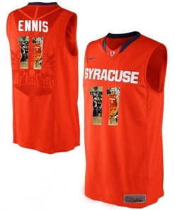 Male Syracuse Orange Orange Tyler Ennis NCAA Basketball Jersey with Player Pictorial