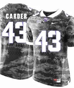 Male TCU Horned Frogs Gre Tank Carder College Football Jersey