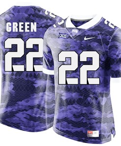 Male TCU Horned Frogs Purple Aaron Green College Football Jersey