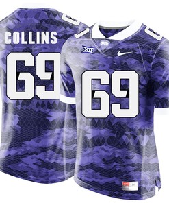 Male TCU Horned Frogs Purple Aviante Collins College Football Jersey