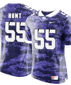 Male TCU Horned Frogs Purple Joey Hunt College Football Jersey
