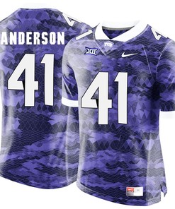 Male TCU Horned Frogs Purple Jonathan Anderson College Football Jersey