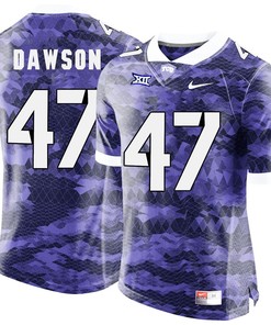 Male TCU Horned Frogs Purple P.J. Dawson College Football Jersey