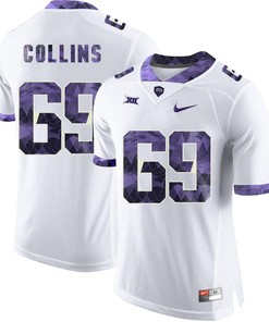 Male TCU Horned Frogs White Aviante Collins College Football Jersey