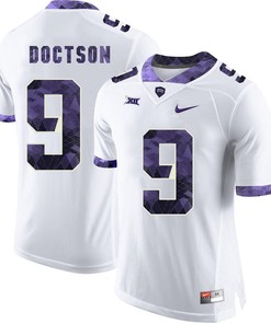 Male TCU Horned Frogs White Josh Doctson College Football Jersey