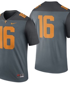 Male Tennessee Volunteers Gray College Football Game Performance Jersey