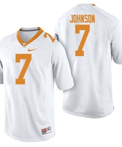 Male Tennessee Volunteers White Brandon Johnson College Football Freshman Limited Jersey