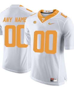 Male Tennessee Volunteers White College Limited Football Customized Jersey