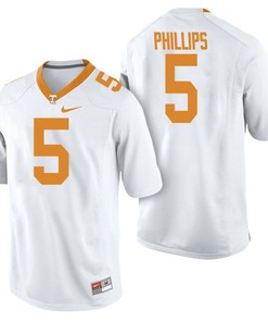 Male Tennessee Volunteers White Kyle Phillips College Football Freshman Limited Jersey