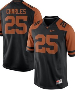Male Texas Longhorns Black Jamaal Charles Alumni Football Performance Jersey