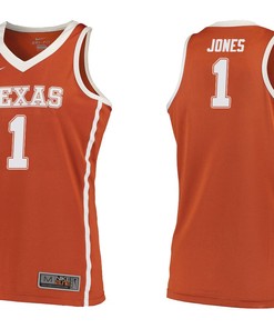 Male Texas Longhorns Orange Andrew Jones College Basketball Jersey
