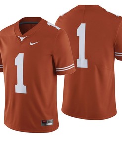 Male Texas Longhorns Orange College Football Game Jersey