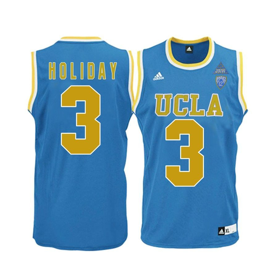 Male UCLA Bruins Blue Aaron Holiday College Basketball Jersey