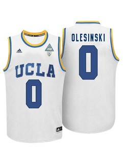 Male UCLA Bruins White Alex Olesinski College Basketball Jersey