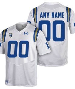 Male UCLA Bruins White College Football Custom Jersey