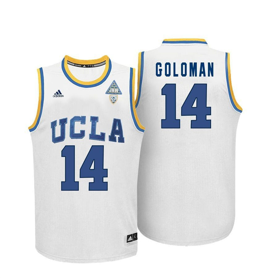 Male UCLA Bruins White Gyorgy Goloman College Basketball Jersey