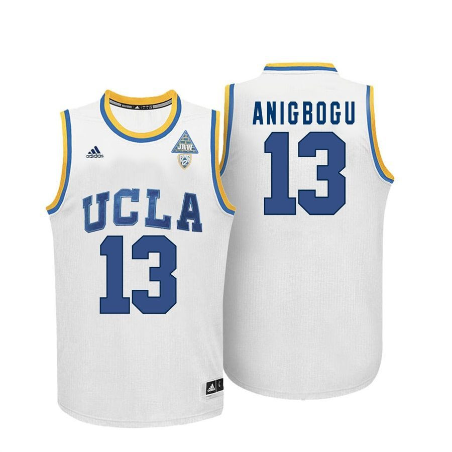 Male UCLA Bruins White Ike Anigbogu College Basketball Jersey