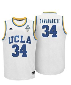 Male UCLA Bruins White Ikenna Okwarabizie College Basketball Jersey