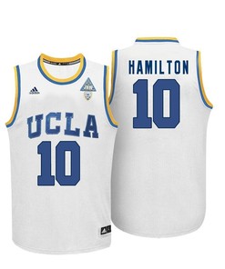 Male UCLA Bruins White Isaac Hamilton College Basketball Jersey