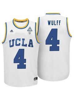 Male UCLA Bruins White Isaac Wulff College Basketball Jersey