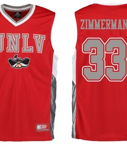 Male UNLV Rebels Red Stephen Zimmerman NCAA College Basketball Jersey