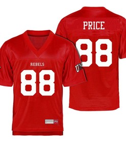 Male UNLV Rebels Scarlet Andrew Price College Football Name And Number Jersey