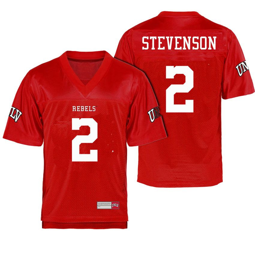 Male UNLV Rebels Scarlet Mekhi Stevenson College Football Name And Number Jersey