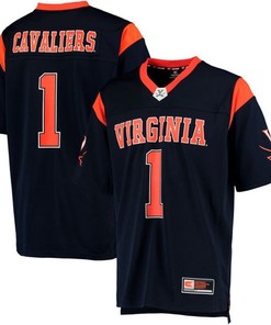 Male Virginia Cavaliers Navy College Hail Mary Football Jersey