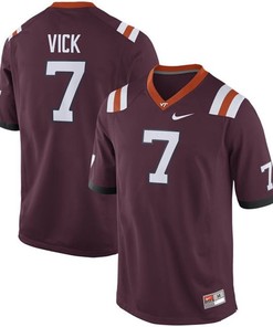 Male Virginia Tech Hokies Maroon Michael Vick Alumni Football Performance Jersey
