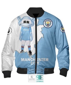 Manchester City White Blue Moonchester Bomber Jacket