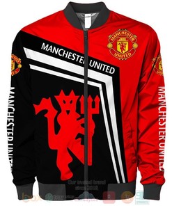 Manchester United Red Black Bomber Jacket V5