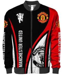 Manchester United Red Black Bomber Jacket V6