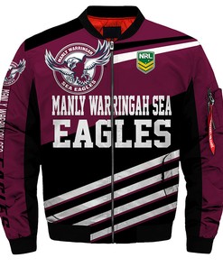 Manly Warringah Sea Eagles Jacket 3D Full-zip Jackets