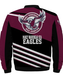 Manly Warringah Sea Eagles Jacket 3D Full-zip Jackets