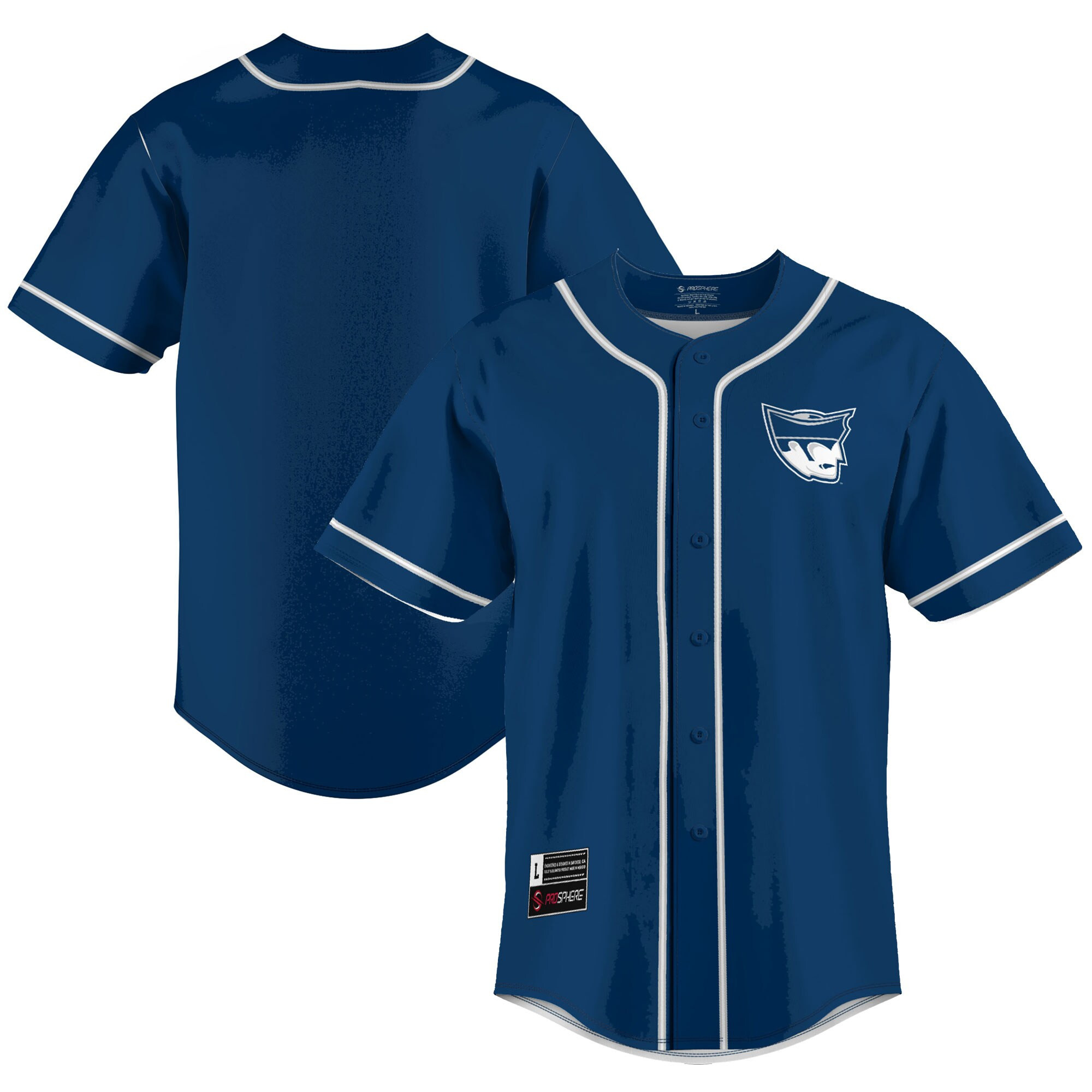 Marietta College Pioneers Baseball Jersey - Navy Ncaa