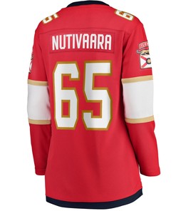 Markus Nutivaara Florida Panthers Women's Home Breakaway Player Jersey - Red Jersey