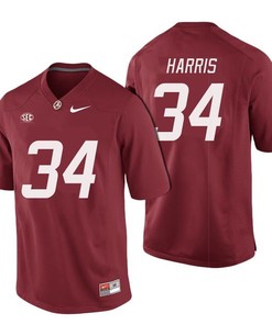 Men Alabama Crimson Tide Crimson Damien Harris NCAA Football Limited Jersey