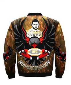 Men Bomber Jackets 3D Khabib Nurmagomedov The Eagle Russian UFC Jacket Streetwear