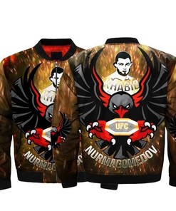 Men Bomber Jackets 3D Khabib Nurmagomedov The Eagle Russian UFC Jacket Streetwear