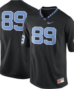 Men North Carolina Tar Heels Black Football Jersey
