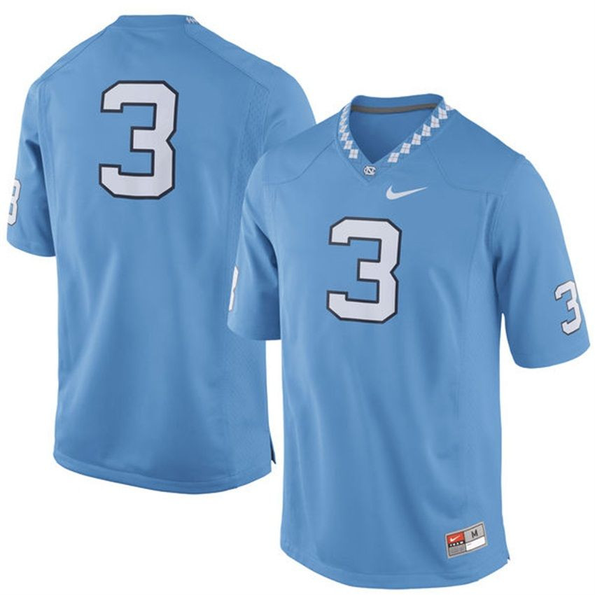 Men North Carolina Tar Heels Light Blue Football Jersey