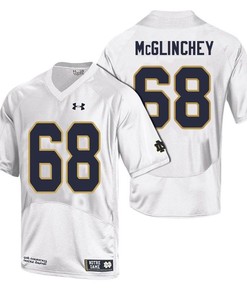 Men Notre Dame Fighting Irish White Mike McGlinchey NCAA Football Limited Jersey