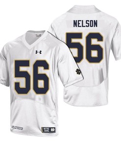 Men Notre Dame Fighting Irish White Quenton Nelson NCAA Football Limited Jersey